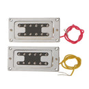 1 Set Of 6-String Mini Adjustable Pickup With Screws FIT FOR Electric Bass Guitar Accessories Silver