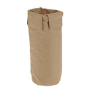 Portable 24cm PVC Drumstick Pouch w/ Metal Clamp Percussion Instrument Drum Sticks Bag - Khaki