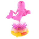 Mermaid Toy Rotating Moving Base Xmas Music Box Decor Baby Flash Light Toy
