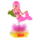 Mermaid Toy Rotating Moving Base Xmas Music Box Decor Baby Flash Light Toy