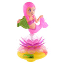 Mermaid Toy Rotating Moving Base Xmas Music Box Decor Baby Flash Light Toy
