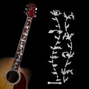Unique Guitar Bass Tree of Life Inlay Sticker Fretboard Decal Decor - Silver