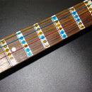 Unltra Thin Fretboard Note Sticker Inlay Marker Electric Bass Learners Exercise Aid