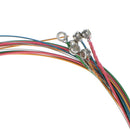 Acoustic Guitars Multicolored Stainless Steel E B G D A E Strings 6pcs/Set