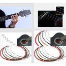 Acoustic Guitars Multicolored Stainless Steel E B G D A E Strings 6pcs/Set