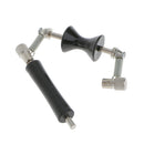Convenient Anti-Rust Carbon Steel Glider Rolling Slide Capo for Guitar Black