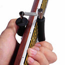 Convenient Anti-Rust Carbon Steel Glider Rolling Slide Capo for Guitar Black
