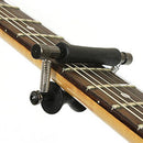 Convenient Anti-Rust Carbon Steel Glider Rolling Slide Capo for Guitar Black