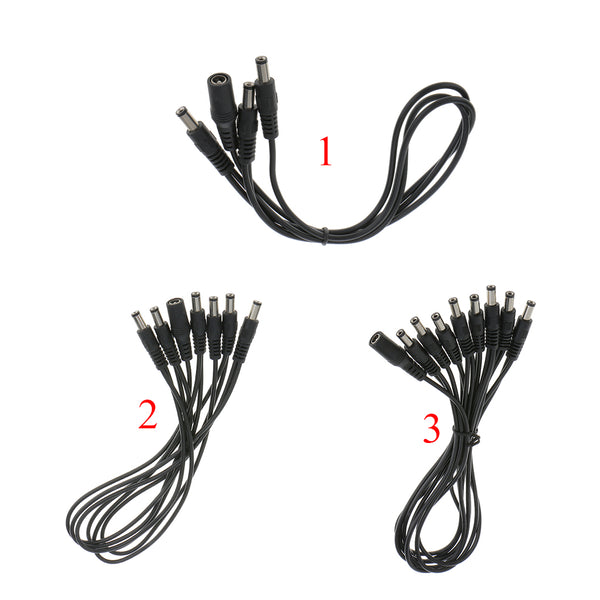 1 To 3 Way Effect Pedal Daisy Chain Power Supply Splitter Adapter Cable Cord Topology Line