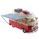 Kids Metal Single-storey Bus Model Handmade Vehicles Craft Xmas Gifts