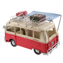 Kids Metal Single-storey Bus Model Handmade Vehicles Craft Xmas Gifts