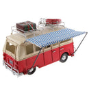 Kids Metal Single-storey Bus Model Handmade Vehicles Craft Xmas Gifts