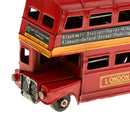 Kids Metal Double-deck London Bus Model Die-cast Vehicles Handmade Craft