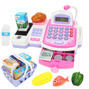 Kids Cash Register Toy Supermaket Pretend Playset Electronic Cash Calculator