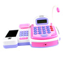 Kids Cash Register Toy Supermaket Pretend Playset Electronic Cash Calculator