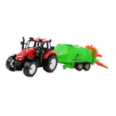 1/30 Farm Tractor Trailer Vehicle Metal Diecast Cars Toy Boys Playset Gift-E