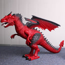 Batteries Operated Walking Fiery Dinosaur Model Toy-Wings Flaping & Roaring