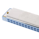 Kids 24 Holes Harmonica Harp C Tremolo Mouth Organ Music Learning Toy Blue