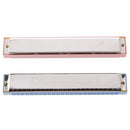 Kids 24 Holes Harmonica Harp C Tremolo Mouth Organ Music Learning Toy Blue
