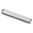 Kids 24 Holes Harmonica Harp C Tremolo Mouth Organ Music Learning Toy Blue