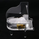 Acrylic Piano Music Box Wind Up Music Box Desk Decoration Castle in the Sky