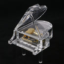 Acrylic Piano Music Box Wind Up Music Box Desk Decoration Castle in the Sky