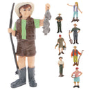 Realistic Male Rancher People Figurine Model Action Figure Kids Toy Gift