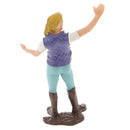 Realistic Female Farmer People Figurine Model Action Figure Kids Toy Gift