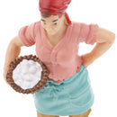 Realistic Female Farmer People Figurine Model Action Figure Kids Toy Gift