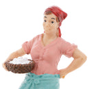Realistic Female Farmer People Figurine Model Action Figure Kids Toy Gift
