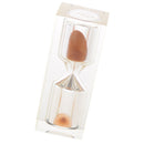 10 Minutes Acrylic Crystal Sandglass Hourglass for Kitchen Sand TimerGame Supplies Orange