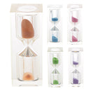 15 Minutes Acrylic Sandglass Hourglass for Cooking Sand Timer Game Supplies Orange