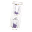 15 Minutes Acrylic Crystal Sandglass Hourglass for Cooking Sand Timer Desk Ornament Purple