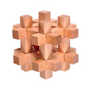 Wood Educational Toy Kongming Luban Lock Brain Teaser Ball Out Magic Puzzle Intellectual Puzzle