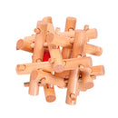 Wooden Toys Adults Kids Twelve Sister Cage Kong Ming Lock Unlock Puzzle Game Intellectual Puzzle