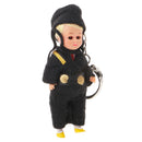Multicolored Sleeping Eyea Nationally Dolls Keychain Key Ring Kids Collectible