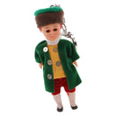 Multicolored Sleeping Eyea Nationally Dolls Keychain Key Ring Kids Collectible