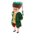 Multicolored Sleeping Eyea Nationally Dolls Keychain Key Ring Kids Collectible