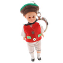 Multicolored Sleeping Eyea Nationally Dolls Keychain Key Ring Kids Collectible