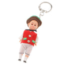 Multicolored Sleeping Eyea Nationally Dolls Keychain Key Ring Kids Collectible