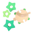 Wooden Colorful Wisdom Shape Column Turtle Geometry Pillars Educational Toys