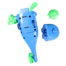 Plastic Blue Pull Back Assembled Airplane Model Children Educational Toys