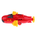 Plastic Red Pull Back Assembled Airplane Model Children Educational Toys