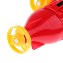 Plastic Red Pull Back Assembled Airplane Model Children Educational Toys