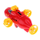 Plastic Red Pull Back Assembled Airplane Model Children Educational Toys