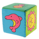 Set of Building Block Rattle Soft Cloth Mini Cube Kids Early Educational Colorful Xmas Toy Gift