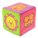 Set of Building Block Rattle Soft Cloth Mini Cube Kids Early Educational Colorful Xmas Toy Gift