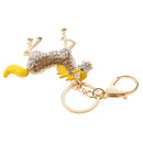 Horse Pendant Crystal Keychain Keyring Bag Purse Charm Keyfob Key Chain Ring Gifts Yellow