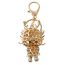 Cute Dragon Charm Pendant Crystal Purse Bag Car Key Chain Ring Keychain Keyring Blue