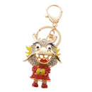 Cute Dragon Charm Pendant Crystal Purse Bag Car Key Chain Ring Keychain Keyring Red